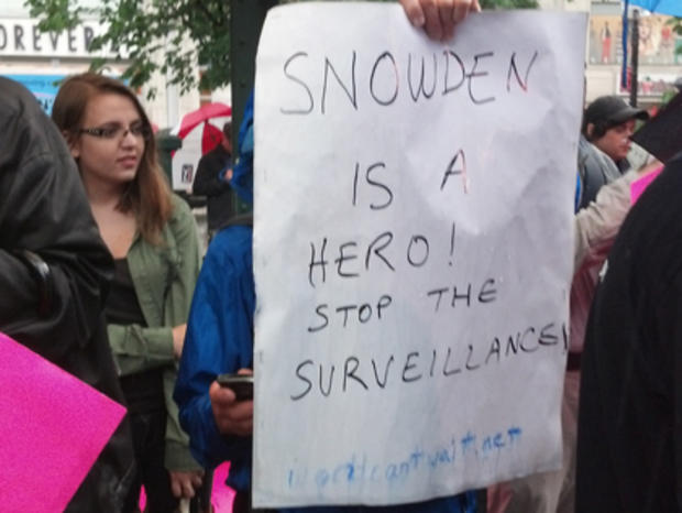 Edward Snowden Rally Union Square 