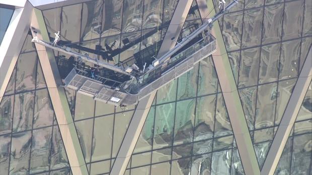 Window Washers Trapped On Top Of Hearst Tower 