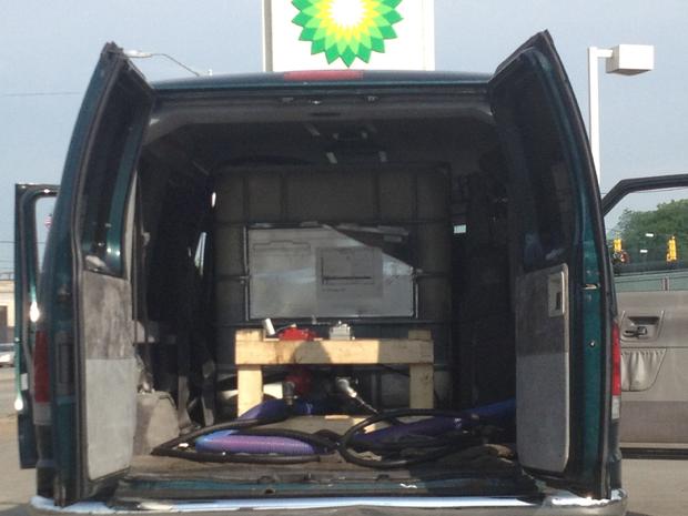 Gas Thieves Busted Using 125 Gallon Tank Van 