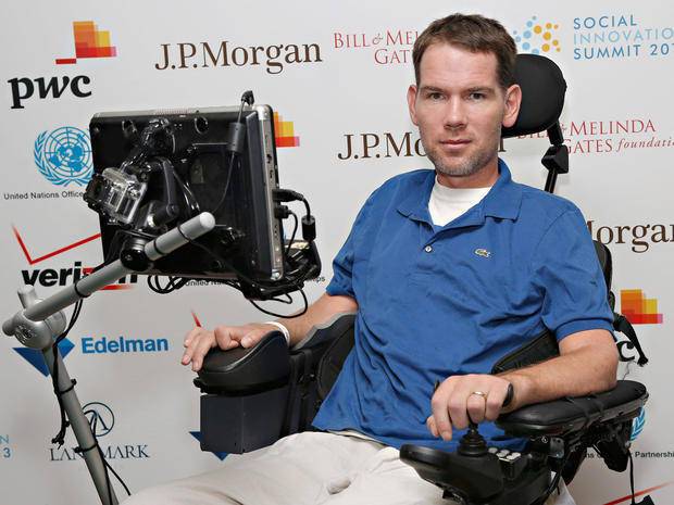 Former NFL player Steve Gleason attends the Social Innovation Summit on May 30, 2013, in New York City. 
