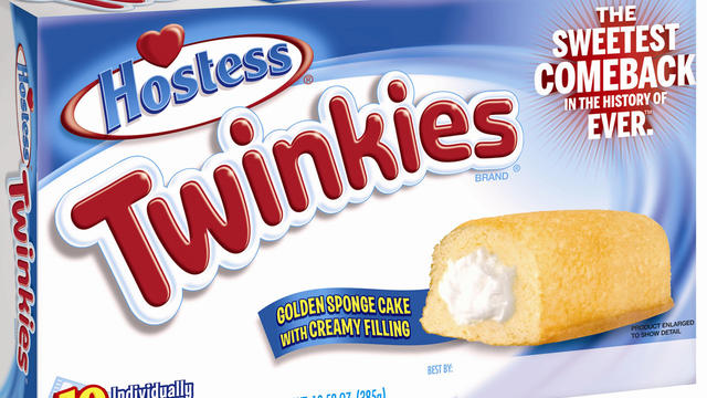 Undated image provided by Hostess Brands LLC shows new-look box of Twinkies,which will be back on shelves by July 15, 2013 