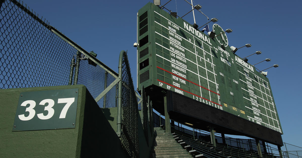 Wrigley Field Scoreboard Outfield Walls Could Get Ads CBS Chicago