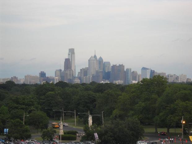 Philly skyline from the Mann Center 