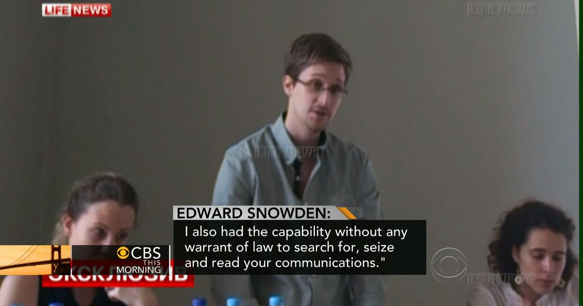 Snowden claims to have more in-depth NSA files - CBS News