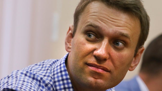 Russian opposition leader Alexei Navalny listens to judge in a court in Kirov, Russia 