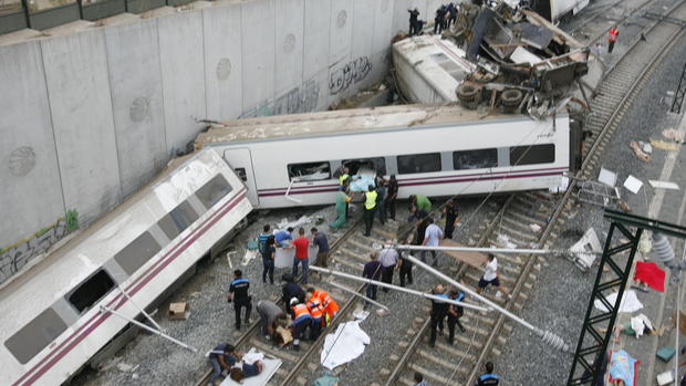 Deadly Spanish train derailment 