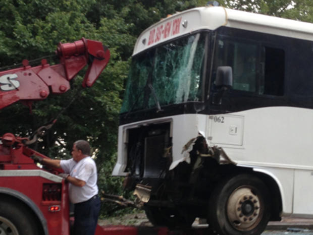 Bus involved in fatal West New York crash 