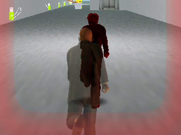 Edward Snowden is pursued by Agent Jake in the video game "Snowden Run 3D." 