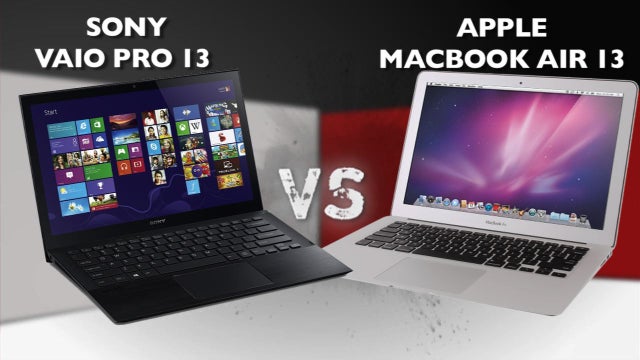 Sony VAIO Pro 13 vs. Apple MacBook Air 13-inch (2013) 
