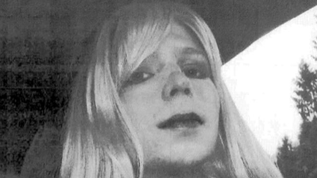 Army Pfc. Chelsea Manning poses for a picture wearing a wig and lipstick in this undated picture provided by the U.S. Army when she was known as Bradley. 