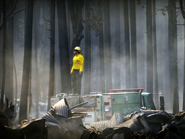 Rim Fire's burn zone in Yosemite doubles overnight - CBS News