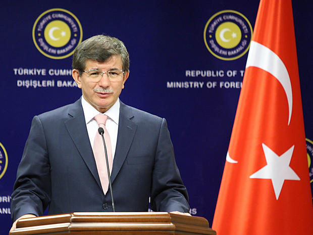Turkey's Foreign Minister Ahmet Davutoglu 