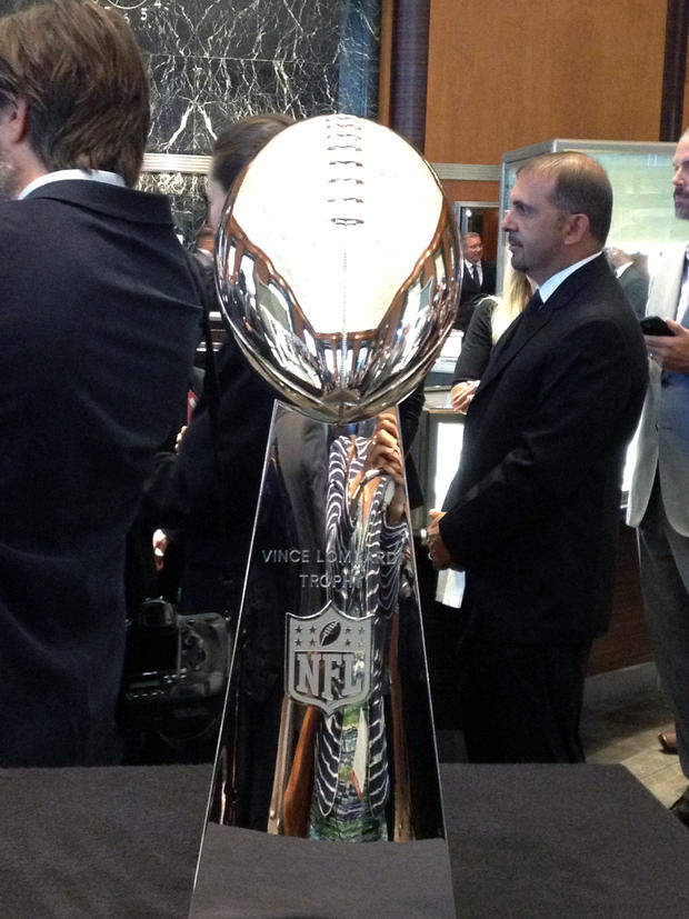 2013-14 Vince Lombardi trophy at the Tiffany &amp; Co. flagship store 