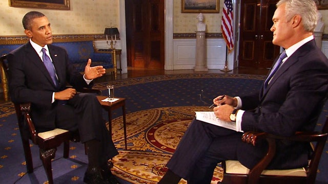 President Obama spoke with Scott Pelley at the White House Monday. 