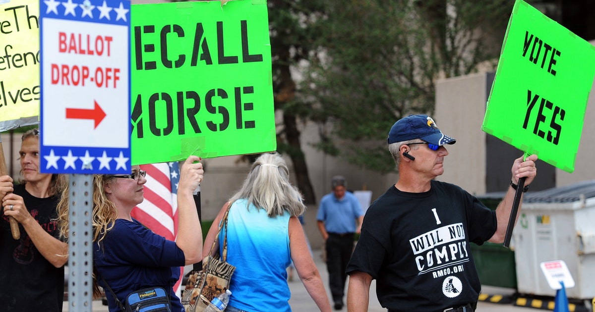 Colorado gun law backers facing recall - CBS News