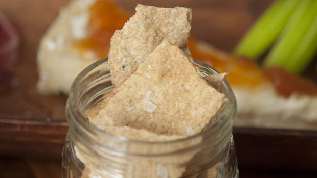 Whole Wheat Blue Cheese Crackers by Crystal Grobe 