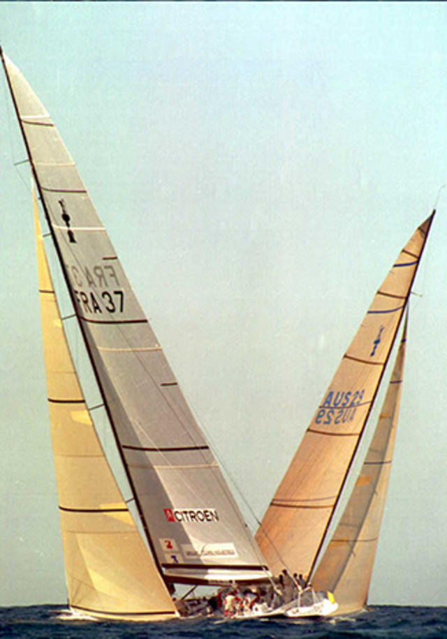 Sailboat Racing Poster America's Cup Challenge 1983