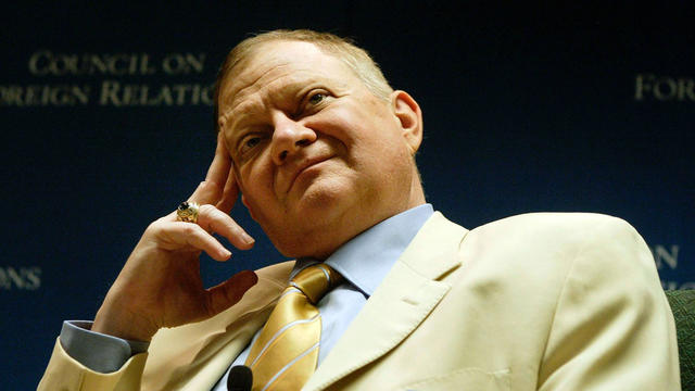 Author Tom Clancy listens to questions during a discussion June 1, 2004, in Washington. 