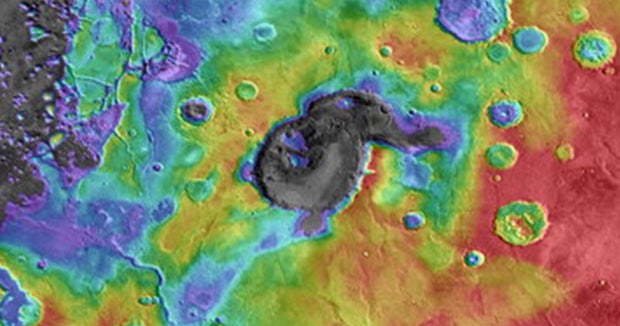 Explosive supervolcanoes may have rocked ancient Mars - CBS News