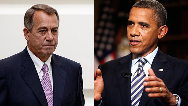 John Boehner and President Barack Obama, budget and shutdown talks 