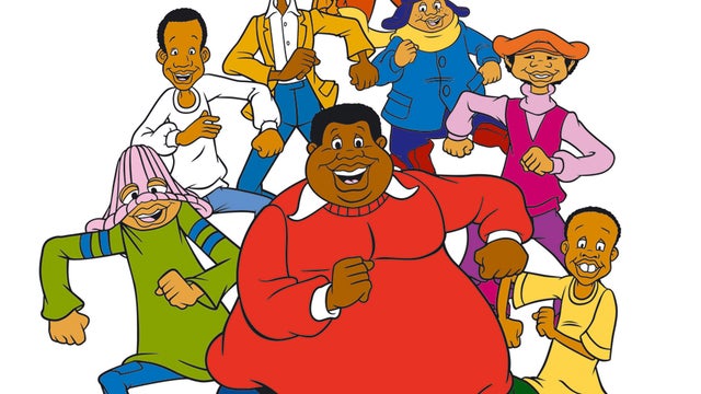 The cast of "Fat Albert" is shown. Lou Scheimer, who founded the Filmation animation studio that produced the popular cartoon, has died. He was 84. 