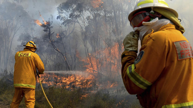 Bush fires burning in Australia 