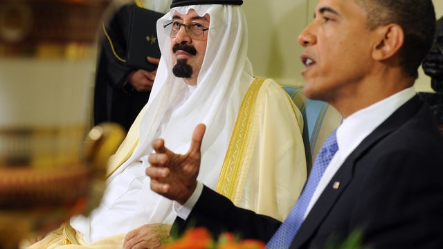 President Obama and Saudi Arabian King Abdullah  