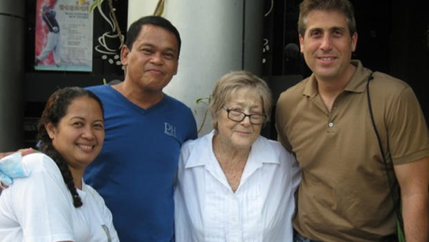 Caroline dela Cruz with Esther and Elias Slubski 