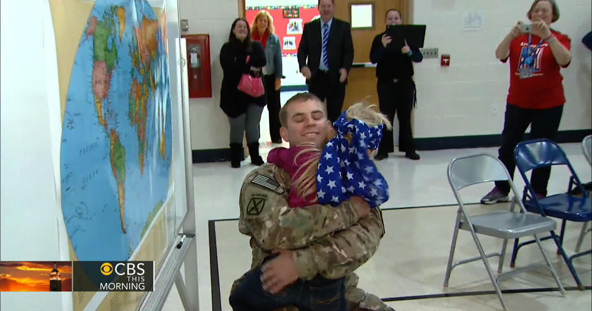 Army Dad Surprises Daughter On Her Birthday Cbs News