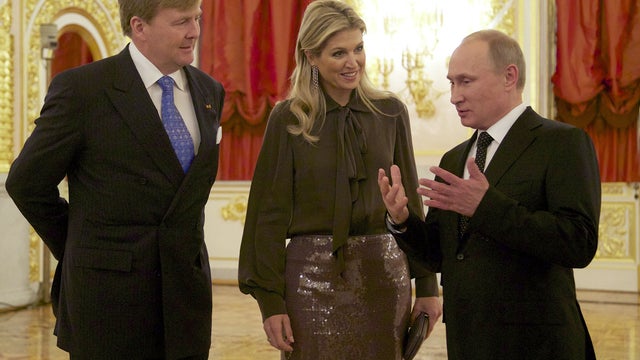 Vladimir Putin, King Willem-Alexander, Queen Maxima, dutch royal couple 