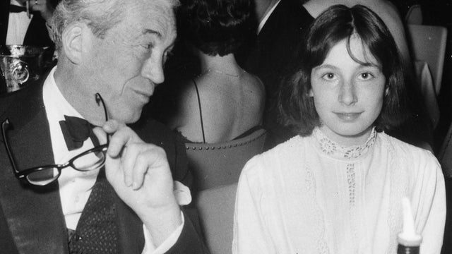 Filmmaker John Huston with daughter Anjelica Huston 
