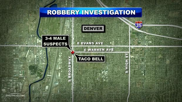 TACO BELL ROBBERY map 