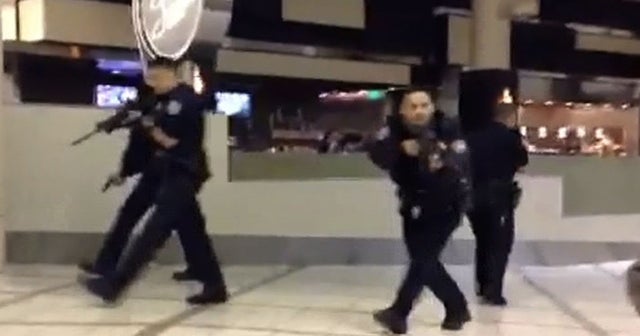 Car crash outside LAX causes terminal evacuation CBS News