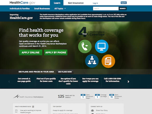 healthcare.gov website 
