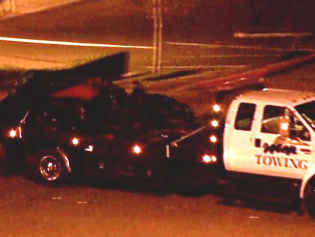Tow Truck Transporting Porsche From Crash That Killed Paul Walker 
