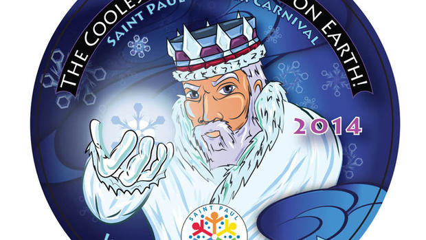 St. Paul Winter Carnival Button King Boreas 