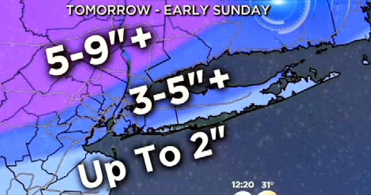 Northeast prepares for wintry weekend of snow and ice - CBS News