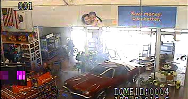 Walmart car crash video released by East San Jose Police CBS News