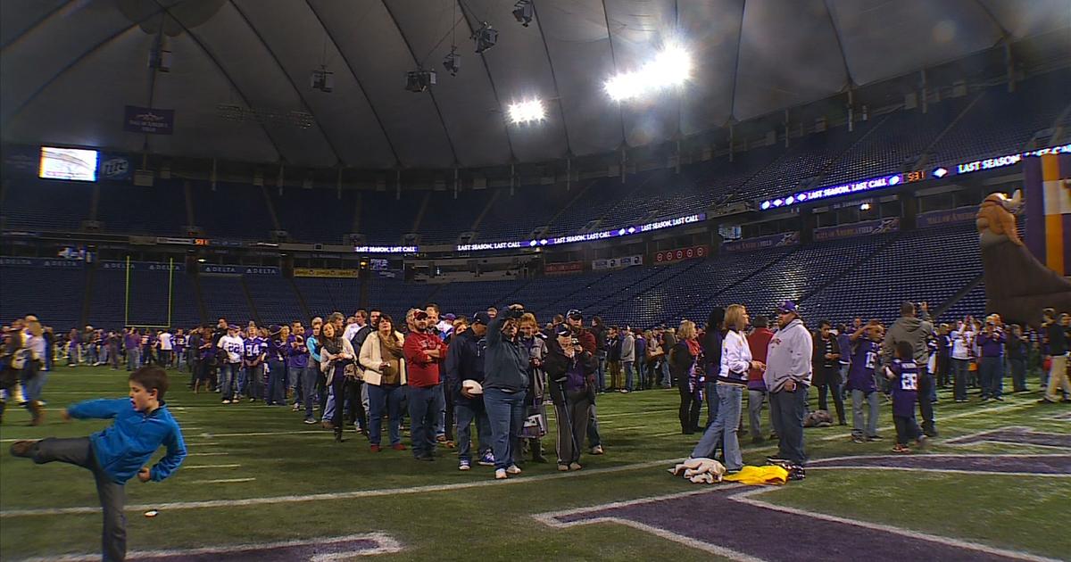 Thousands Of Vikings Fans Have 'Last Call' At Metrodome - CBS Minnesota