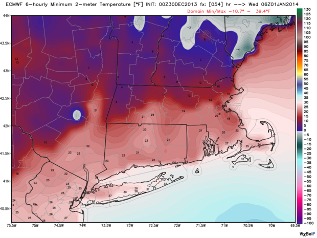 New Year's Eve Temps 
