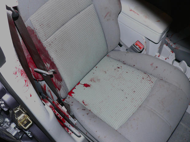 Because there was so much absorbed blood on the seat, Det. Wagner believed that Betty Schirmer was bleeding before she got in the car. 
