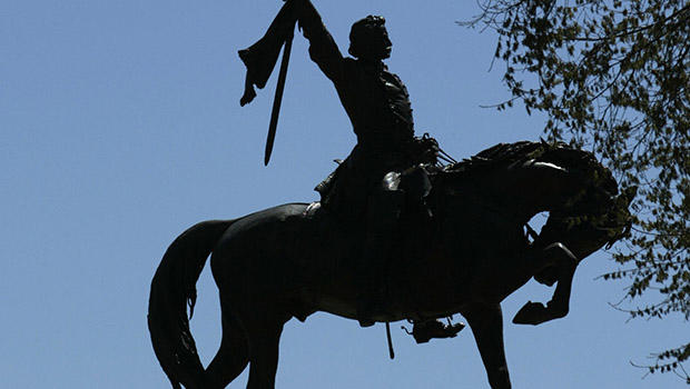 The famous statue of Civil War General L 