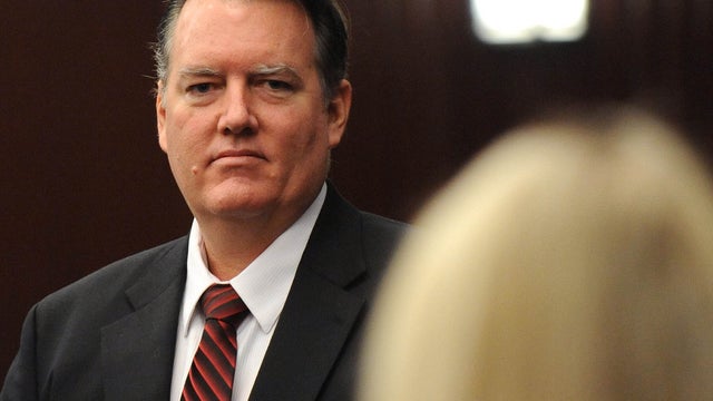Michael Dunn is seen during a recess in his trial in Jacksonville, Fla., Feb. 10, 2014. 