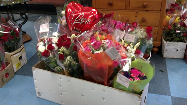 Valentine's Day arrangements ready for delivery at Academy Floral 