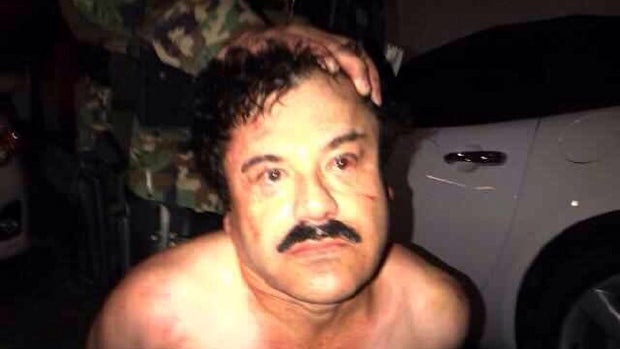 CBS News obtained this photo of a man authorities say is Joaquin "El Chapo" Guzman, chief of Mexico's Sinaloa Cartel, after his arrest Feb. 22, 2014, in Mazatlan, Mexico. 