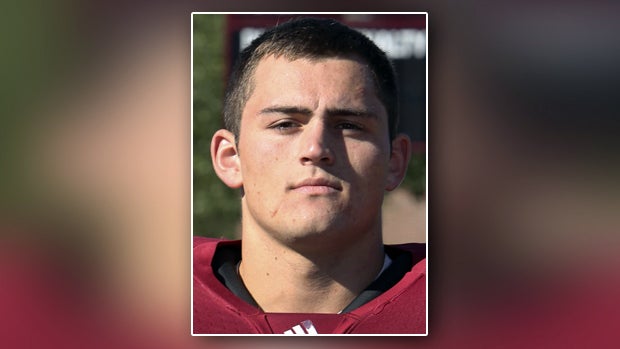 Student John Durkin, of Rye, N.H., is seen in this Sept. 6, 2013, picture released by Bates College. 