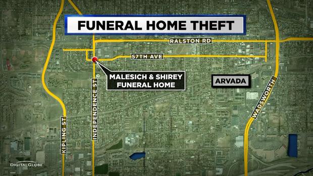 FUNERAL HOME THEFT map 