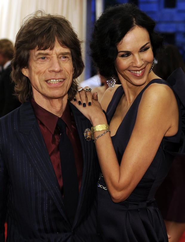 L'Wren Scott With Mick Jagger 