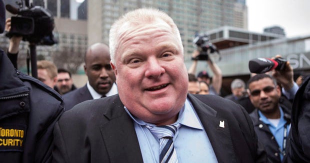 Toronto Mayor Rob Ford taking leave of absence for rehab - CBS News