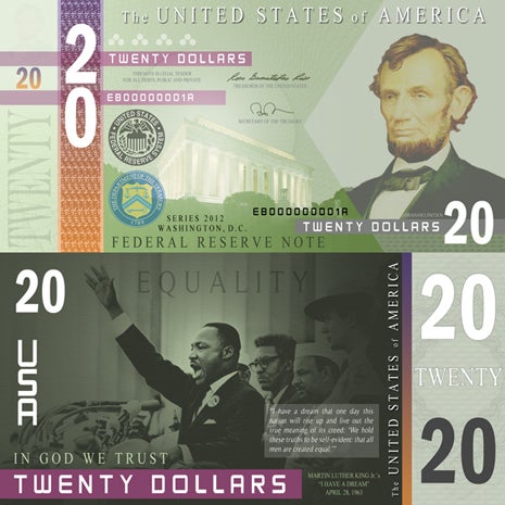 New 20 Dollar Bill Design